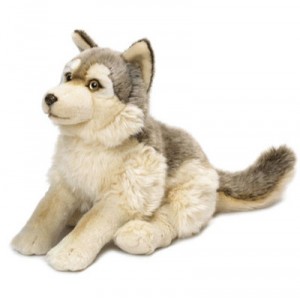 Wwf - 15190006 - Plush - Sitting Wolf - 38 cm