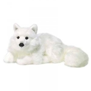 Wwf - 15190009 - Peluche - Renard Des Neiges - 23/25 Cm - Assis