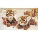 WWF - 15192002 - Peluche - Tigre - 23/33 cm - Couché