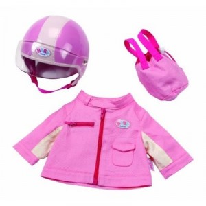 Zapf Creation Zapf - 809587 - Protection Vélo Bébé Rose - Casque/ Veste/ Sac Inclus (Import Allemagne)