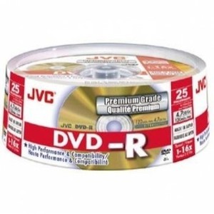 Support de stockage 16x MicroBoards DVD-R 4.7GB JVC 16x 25er Cake Lot de 25 (VD-R47HGS25)