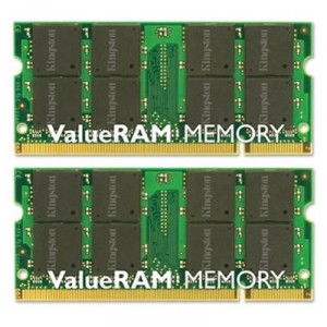 Kingston ValueRAM - Mémoire - : 2 x 2 - SO DIMM 200 broches - - 800 MHz / PC2-6400 - CL... 2 x 2 Go (KVR800D2S5K2/4G)